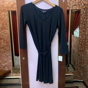 Agnes B. Black Long Sleeve Dress
